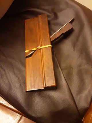 Cepillo moldura madera antiguo marca goldenberg