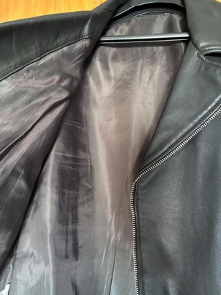 Chaqueta de Piel Negra para Hombre