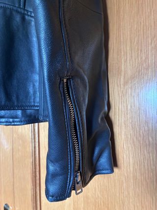 Chaqueta de Piel Negra para Hombre