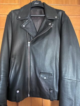 Chaqueta de Piel Negra para Hombre
