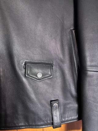 Chaqueta de Piel Negra para Hombre