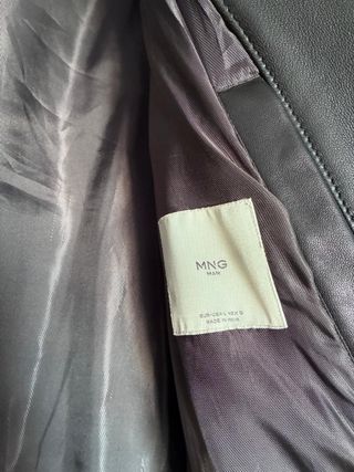 Chaqueta de Piel Negra para Hombre