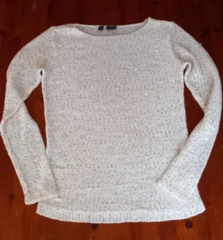 Maglioncino donna beige dorato tg S/XS