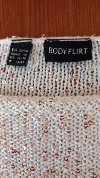 Maglioncino donna beige dorato tg S/XS