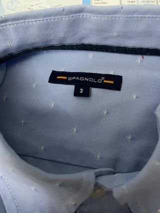 Camisa Spagnolo Celeste Hombre