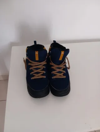 Botas senderismo Quechua T41 azul/amarillo