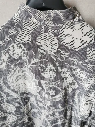 Camicia Pura Seta Fantasia Floreale