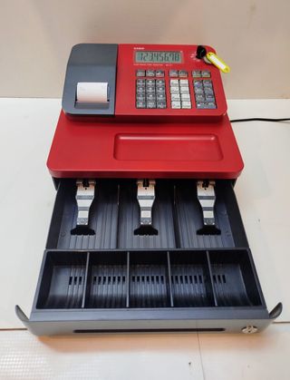 Caja Registradora Casio Roja