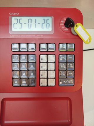 Caja Registradora Casio Roja