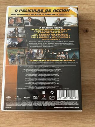 Colección 9 Películas Fast & Furious DVD