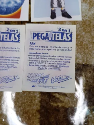 Lote 14 Pegatinas Dragon Ball GT Chicles Boomer