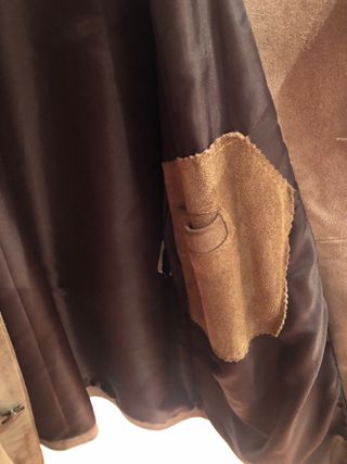 Americana blazer piel camel talla L Oportunidad