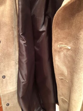 Americana blazer piel camel talla L Oportunidad