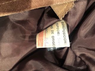 Americana blazer piel camel talla L Oportunidad