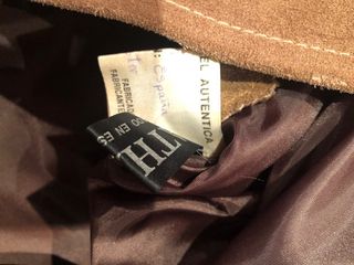 Americana blazer piel camel talla L Oportunidad