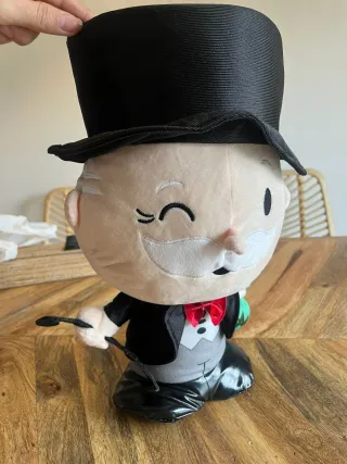 Peluche Mr. Monopoly con sombrero