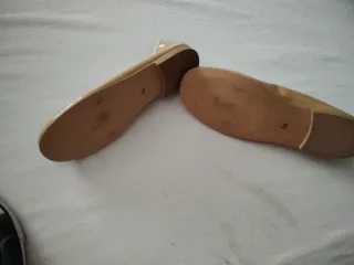 Zapatos planos  beige con flor