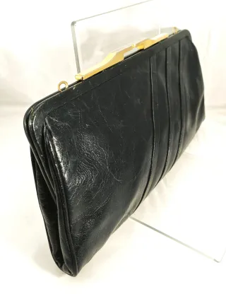 Pochette vintage anni 80 blu notte