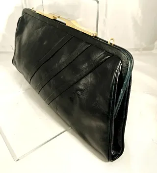 Pochette vintage anni 80 blu notte