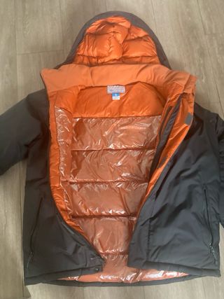Chaqueta Columbia gris interior naranja hombre