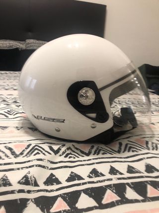 Casco Moto LS2 Jet Blanco talla “xs”