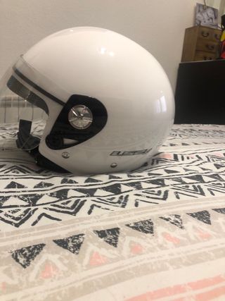 Casco Moto LS2 Jet Blanco talla “xs”