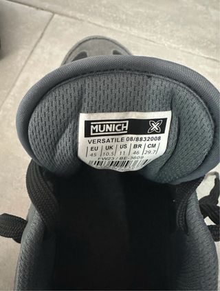 Zapatillas Munich Talla 45 Negro/Gris
