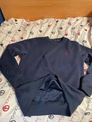 Sudadera Polo Ralph Lauren Talla M Logo Rojo