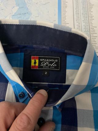 Camisa Spagnolo cuadros hombre