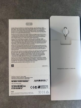 Scatola vuota iPhone XS Argento