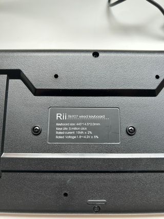 Teclado USB Rii RK907 Ultra-fino Español