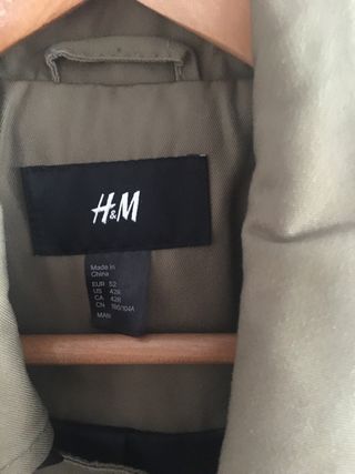 Cazadora H&M chico talla 52 beige