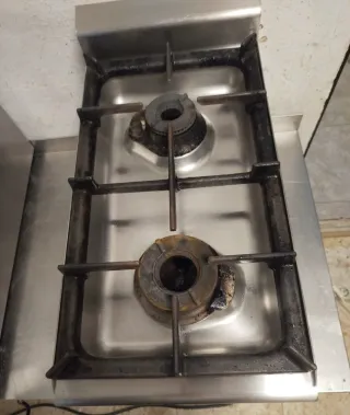 Cocina industrial gas 2 fuegos marca LOTUS