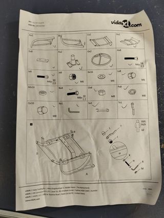 vidaXL 2 Sillas giratorias de jardín