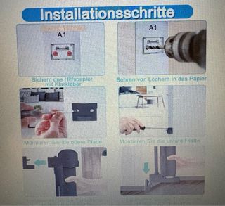 Barriera estensibile rossa per bambini