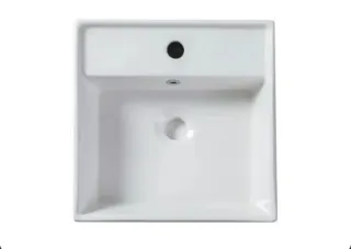 Lavabo sobre encimera porcelana blanco