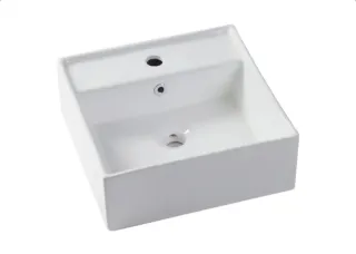 Lavabo sobre encimera porcelana blanco