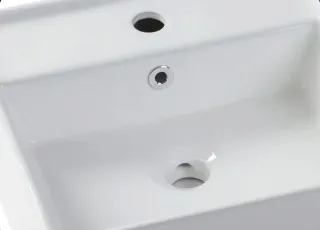 Lavabo sobre encimera porcelana blanco