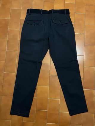 Pantalones Chinos Mango Talla S Negro