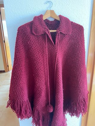 Poncho Lana Vintage Años 80