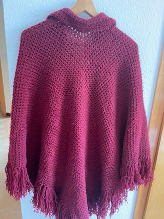 Poncho Lana Vintage Años 80