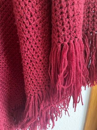 Poncho Lana Vintage Años 80