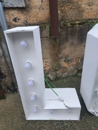 Letras LOVE pladur y luz bodas y otros eventos.