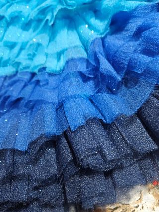 Costume danza caraibici bambina 7/8 anni Brillante