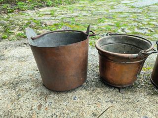 Cubos y maceteros de cobre - Varios modelos