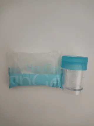 Caja de lentillas transparente