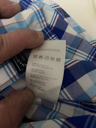 Camisa Spagnolo cuadros azules hombre