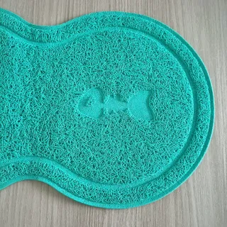 Tappetino Silicone + 2 Ciotole Ceramica Cane-Gatto