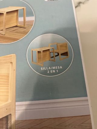 Silla/Mesa Infantil 2 en 1 Madera