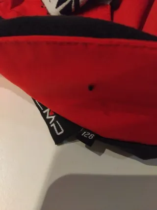 Pantalón de Ski CMP Rojo con Tirantes Talla 128cm